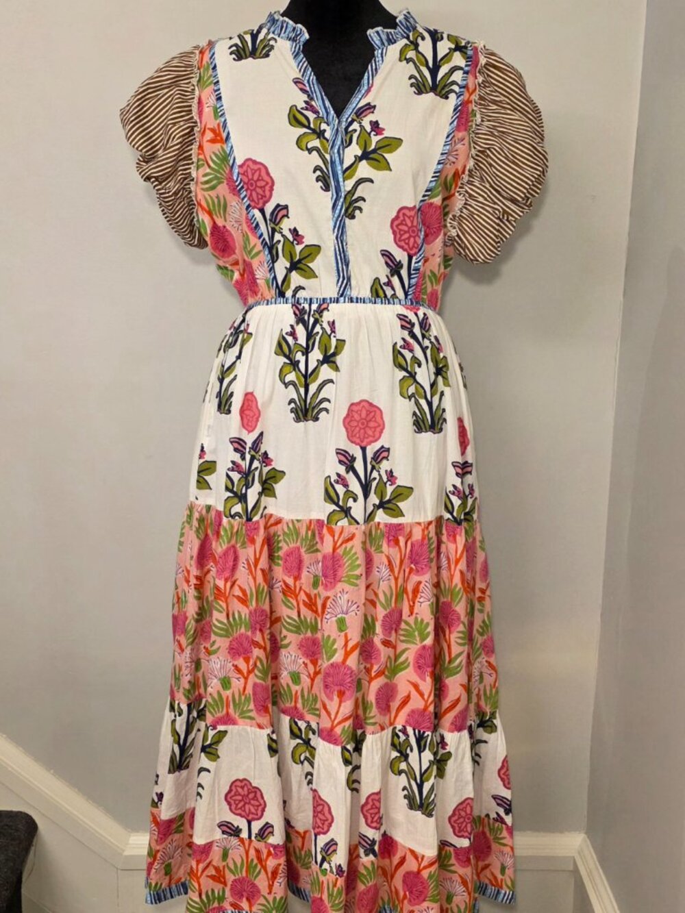 THML Mixed Floral Print Maxi Dress Size S - Picture 2 of 5